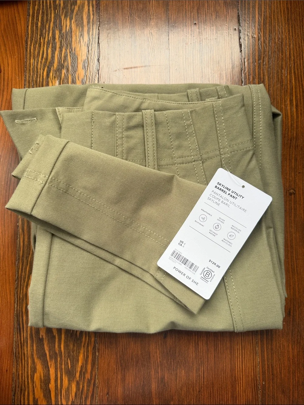 NWT Athleta Skyline High Rise Barrel Leg Pant